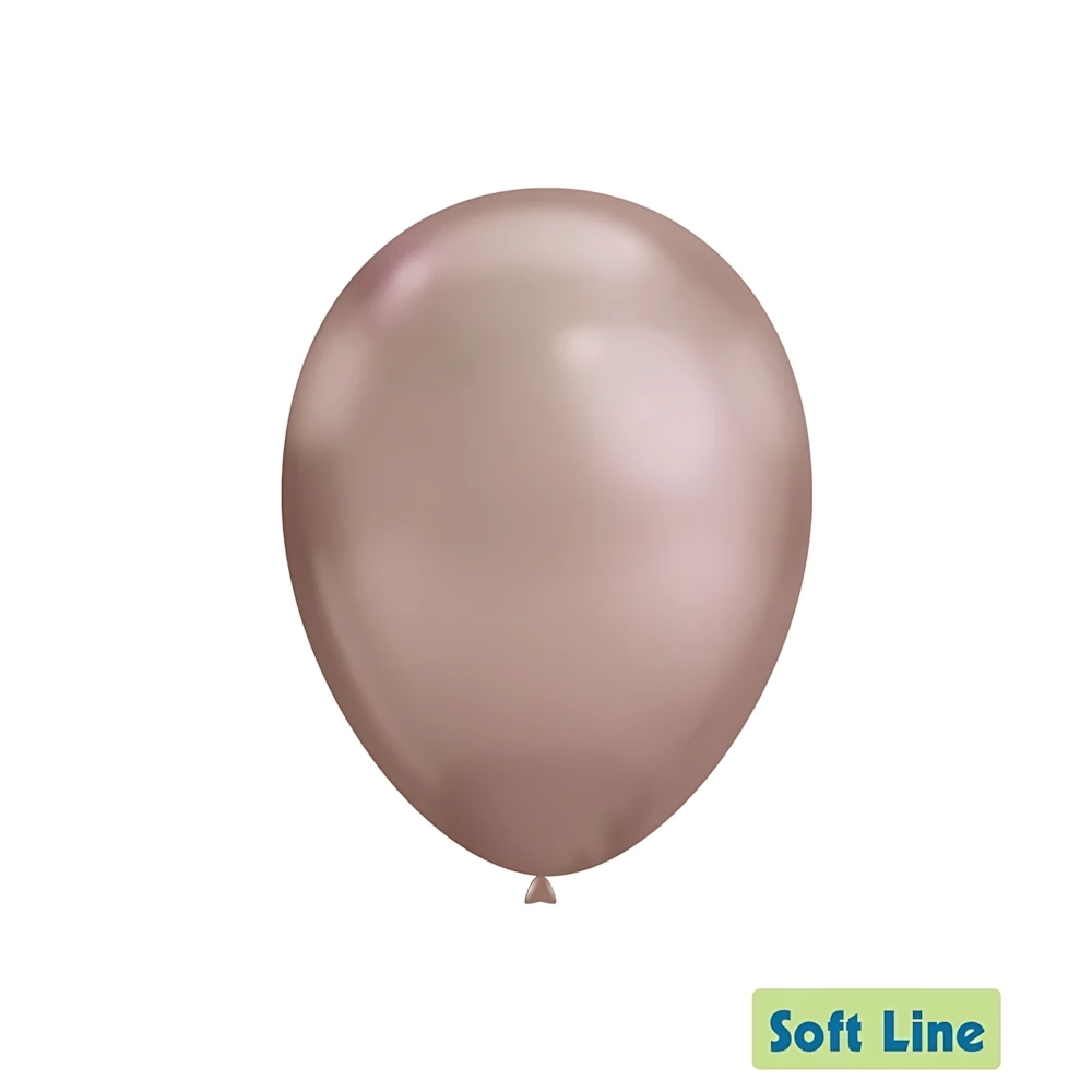 Palloncini Soft Line Cromati 12 pollici (30cm) Rosa Gold 118, 50pz.