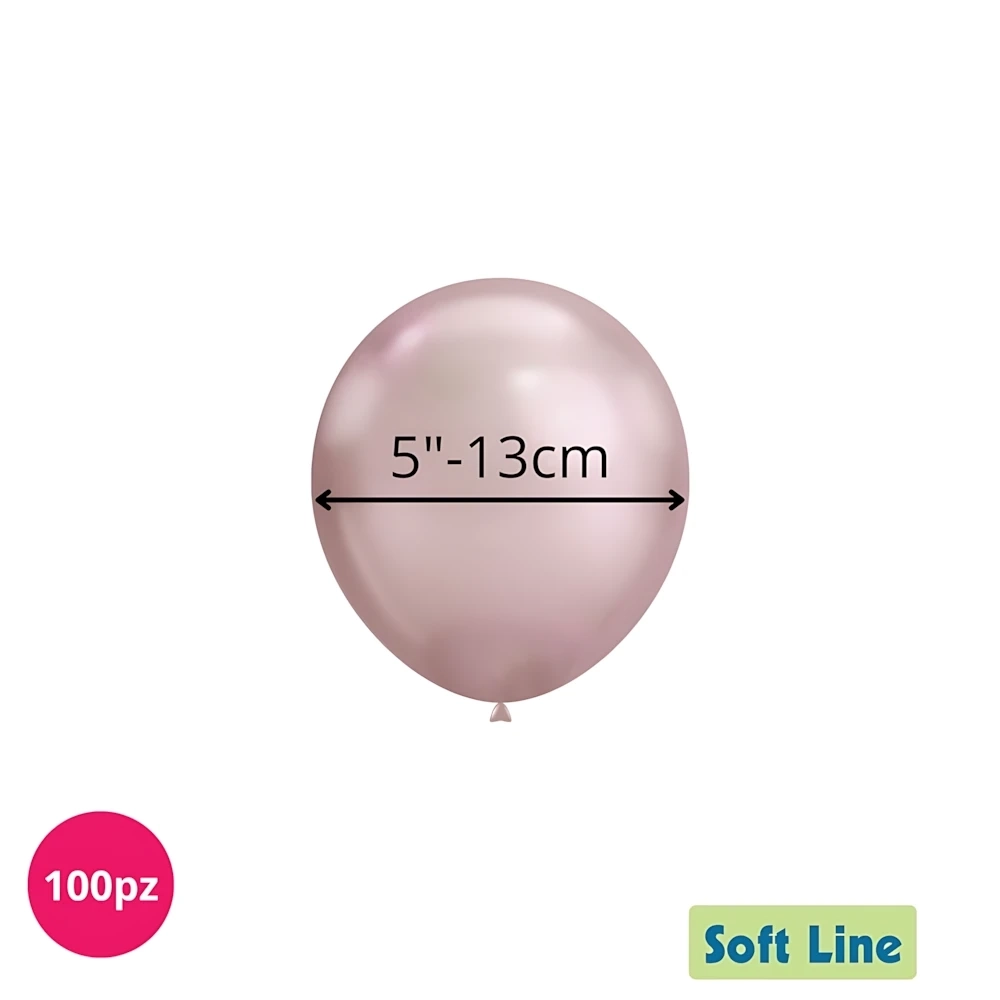 Palloncini Soft Line Cromati 5 pollici (13cm) Glicine 115, 100pz.