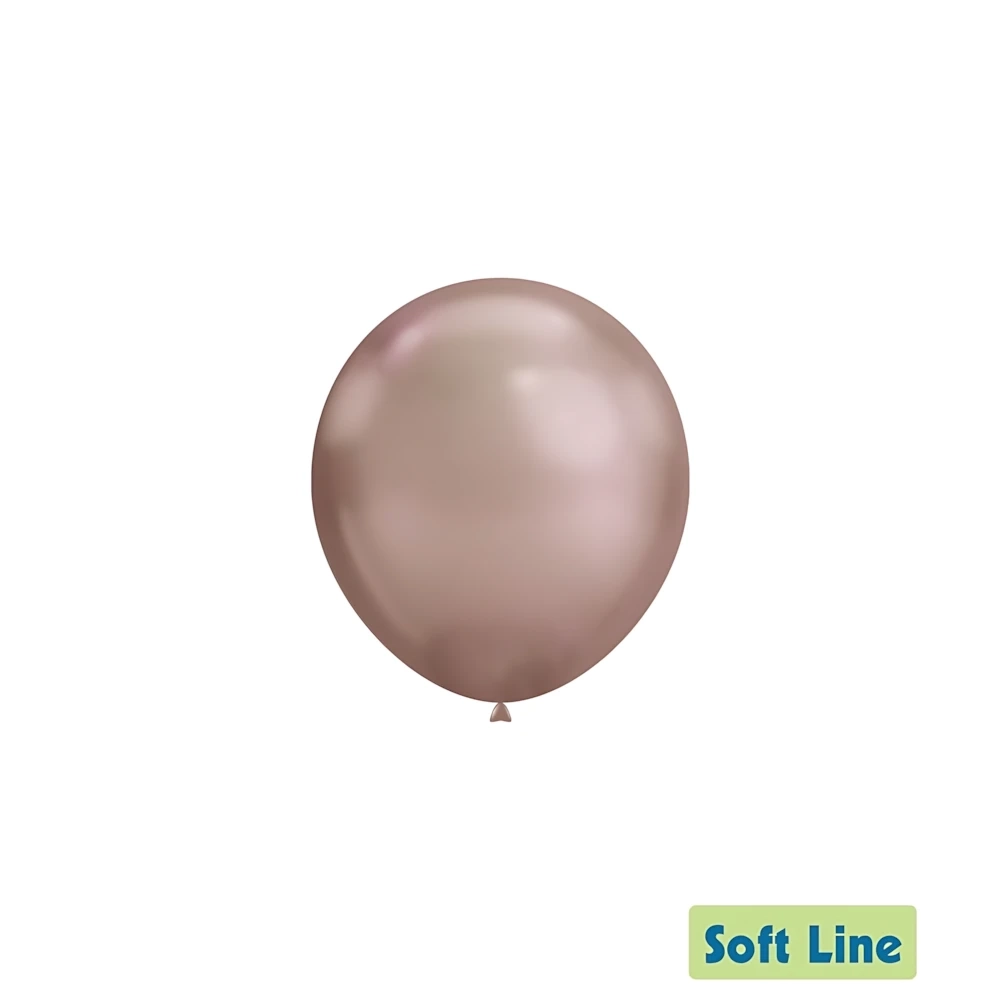Palloncini Soft Line Cromati 5 pollici (13cm) Rosa Gold 118, 100pz.