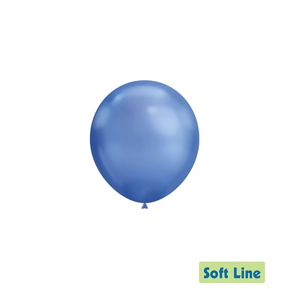 Palloncini Soft Line Cromati 5 pollici (13cm) Blu 120, 100pz.