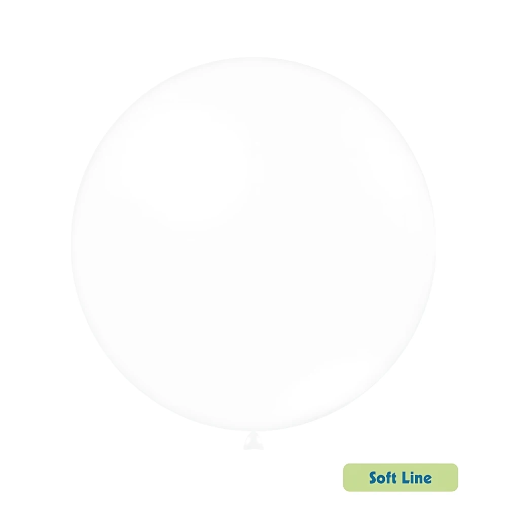 Palloncini Soft Line Pastello 36 pollici (91cm) Bianco 125 , 5pz.