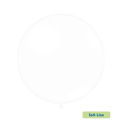 Palloncini Soft Line Pastello 36 pollici (91cm) Bianco 125 , 5pz.