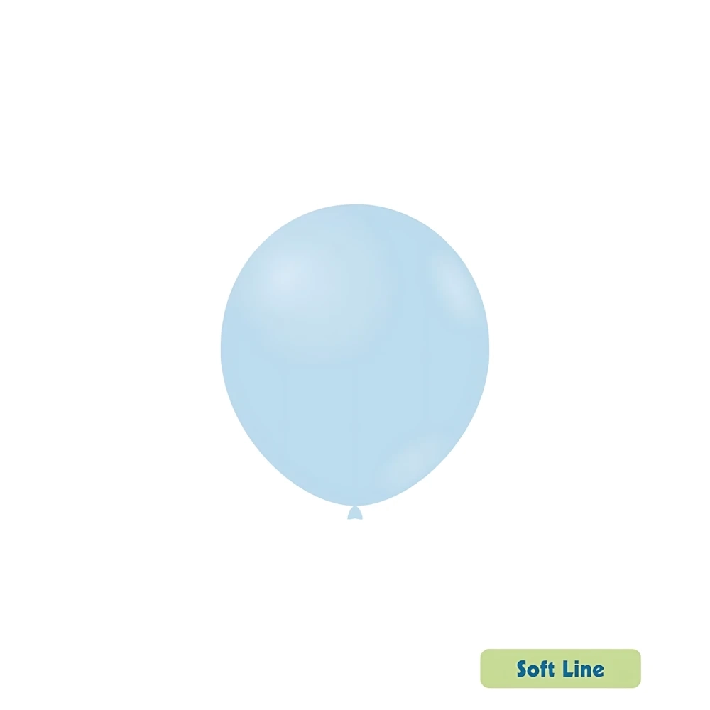 Palloncini Soft Line Pastello 5 pollici (13cm) Celeste Baby 127, 100pz.