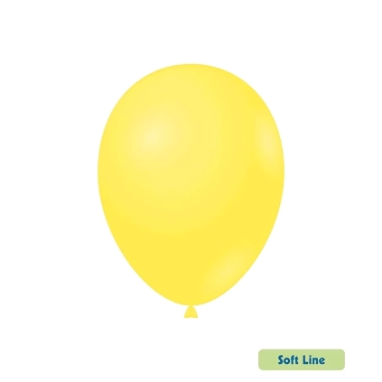 Palloncini Soft Line Pastello 12 pollici (30cm) Giallo 132, 50pz.
