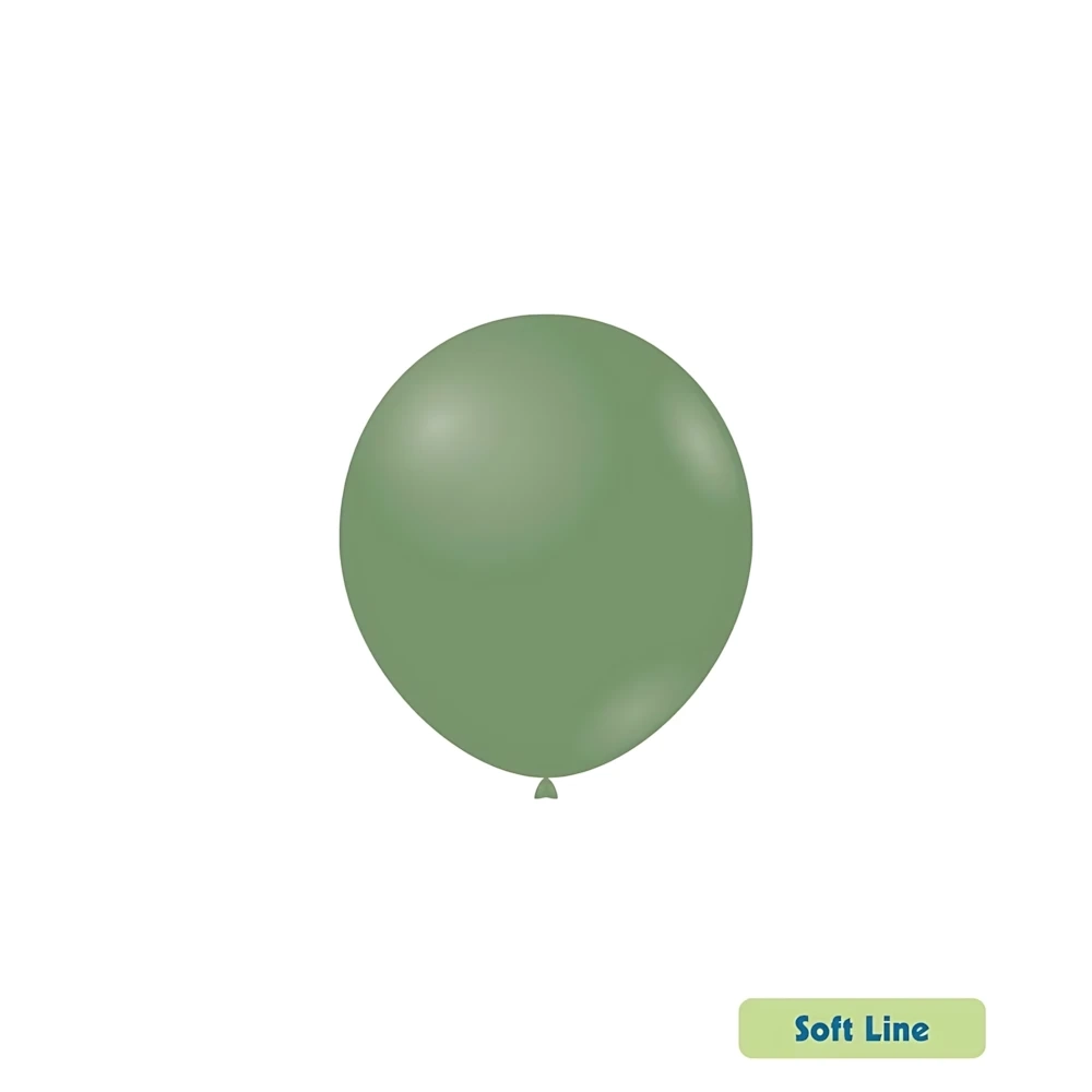 Palloncini Soft Line Pastello 5 pollici (13cm) Verde Eucalipto 142, 100pz.