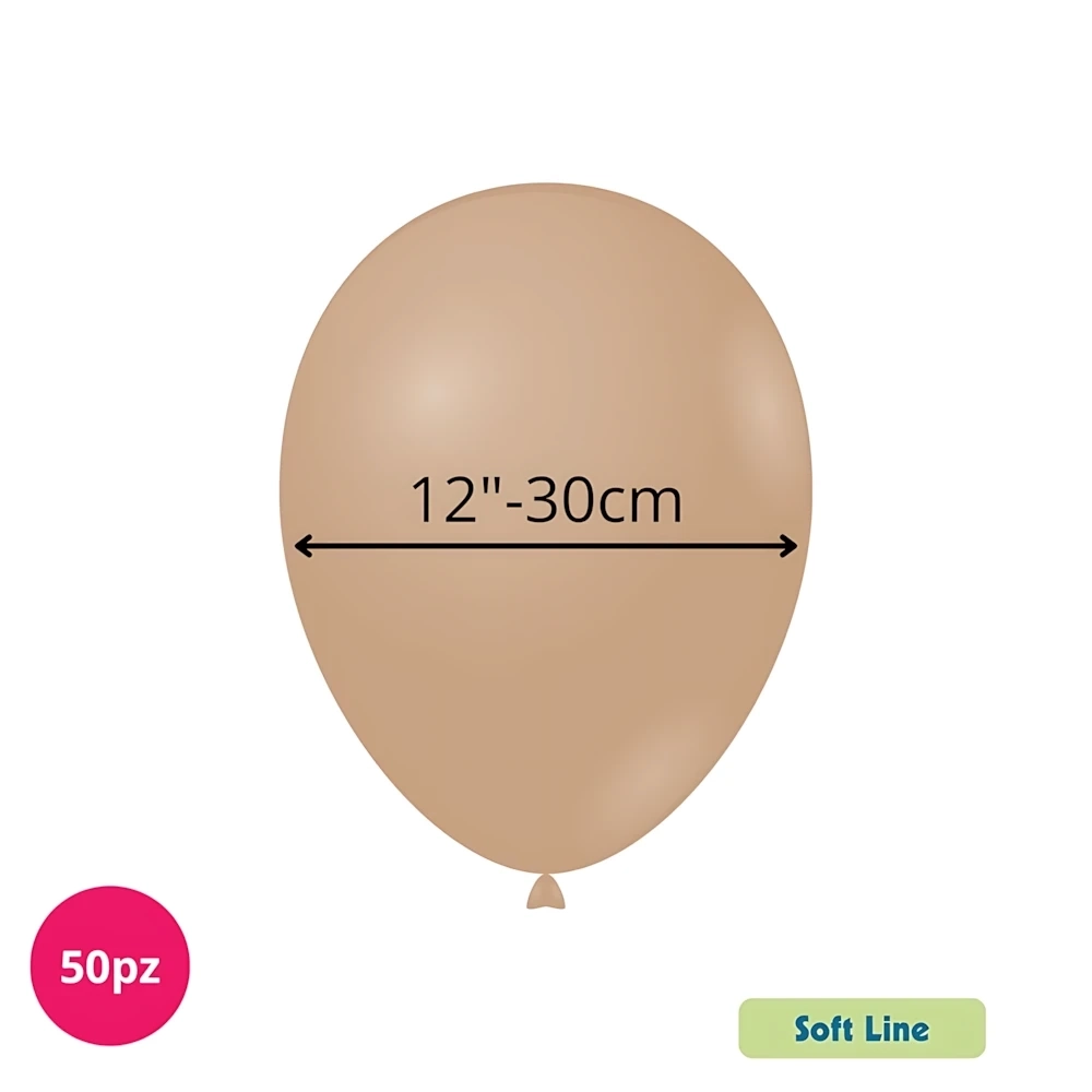 PallonciniSoft Line Pastello 12 pollici (30cm) Sabbia del Deserto 145, 50pz.