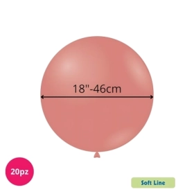 Palloncini Soft Line Pastello 18 pollici (46cm) Terra di Siena 146, 20pz.