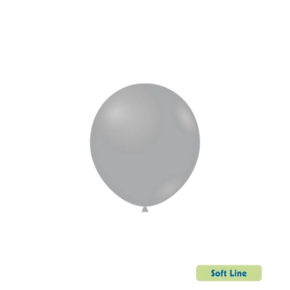 Palloncini Soft Line Pastello 5 pollici (13cm) Grigio Fumo 143, 100pz.