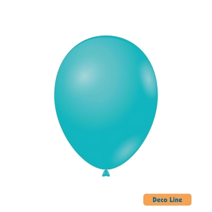 Palloncini Deco Line pastello 12" (30cm) Blu Tiffany 224, 50pz.