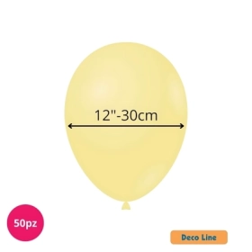 Palloncini Deco Line pastello 12" (30cm) Avorio 228, 50pz.