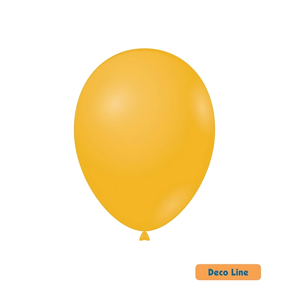 Palloncini Deco Line pastello 12" (30cm) Giallo Papaya 229, 50pz.