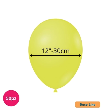 Palloncini Deco Line pastello 12" (30cm) VerdeKiwi 230, 50pz.