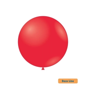 Palloncini Deco Line pastello 18" (46cm) Rosso Scarlatto 201, 20pz.