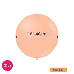 Palloncini Deco Line pastello 18" (46cm) Pesca 227, 20pz.