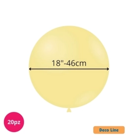 Palloncini Deco Line pastello 18" (46cm) Avorio 228, 20pz.