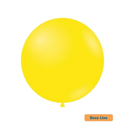 Palloncini Deco Line pastello 26" (66cm) Giallo Limone 203, 10pz.