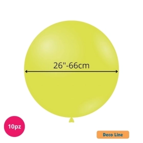 Palloncini Deco Line pastello 26" (66cm) VerdeKiwi 230, 10pz.