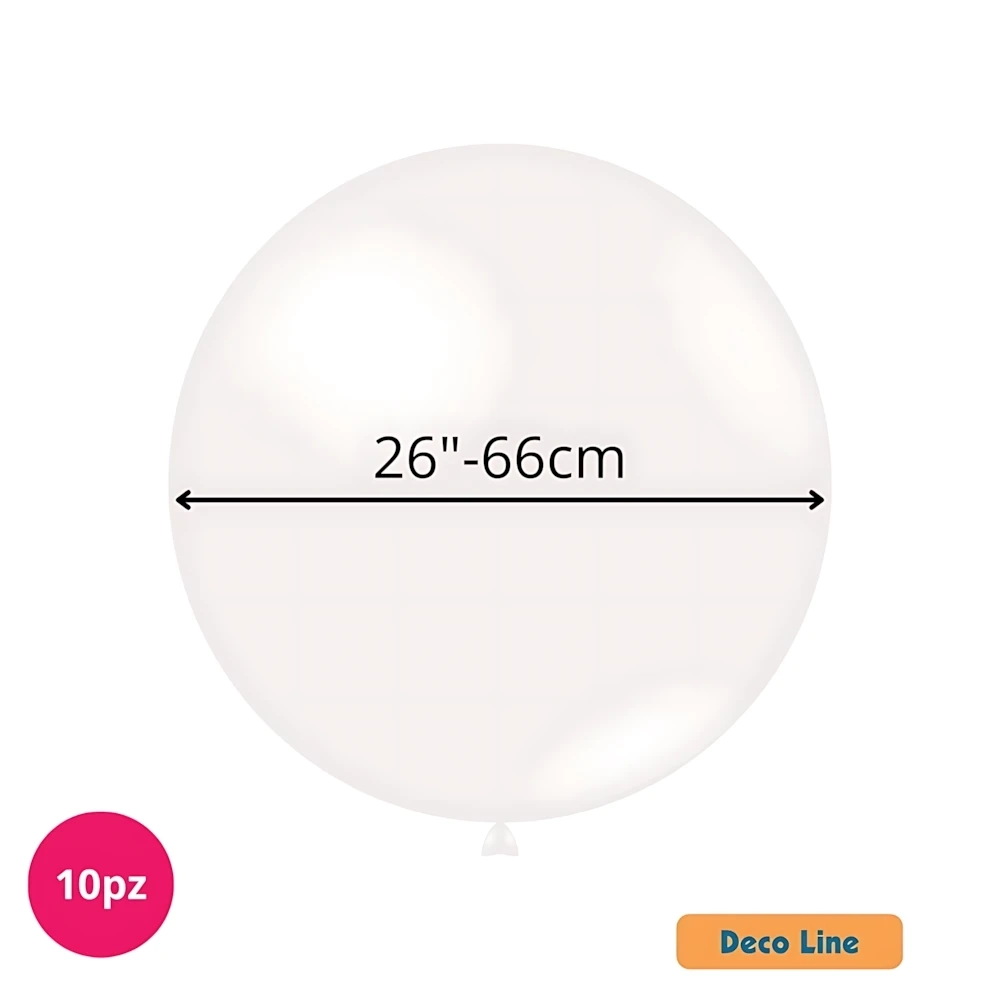 Palloncini Deco Line pastello 26" (66cm) Diamante 231, 10pz.