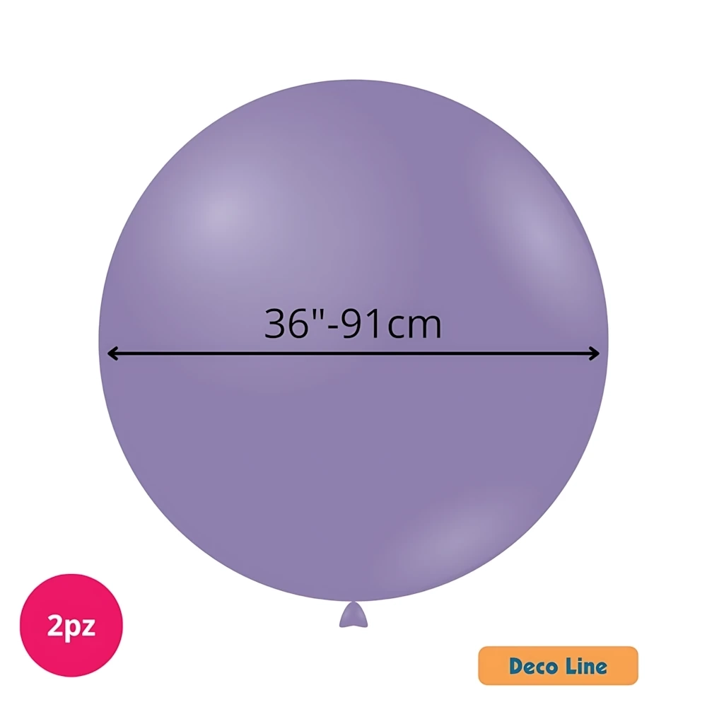 Palloncini Deco Line pastello 36" (91cm) Ametista 206, 2pz.