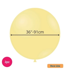 Palloncini Deco Line pastello 36" (91cm) Avorio 228, 2pz.