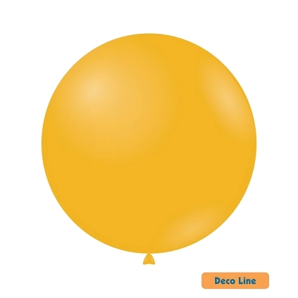 Palloncini Deco Line pastello 36" (91cm) Giallo Papaya 229, 2pz.
