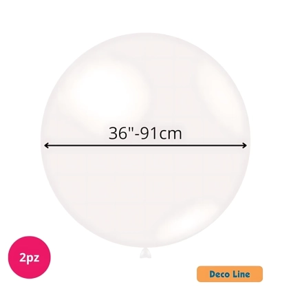 Palloncini Deco Line pastello 36" (91cm) Diamante 231, 2pz.