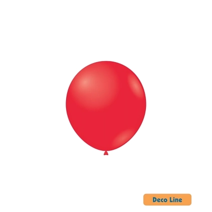 Palloncini Deco Line pastello 5" (13cm) Rosso Scarlatto 201, 100pz.