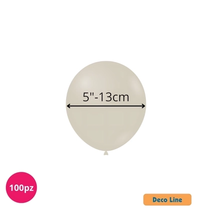 Palloncini Deco Line pastello 5" (13cm) Sabbia 216, 100pz.