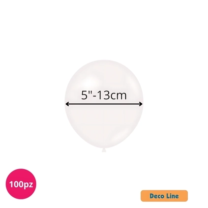 Palloncini Deco Line pastello 5" (13cm) Diamante 231, 100pz.