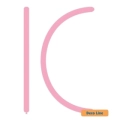 Palloncini modellabili 160 Deco Line pastello Rosa Flamingo 225, 100pz.