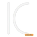 Palloncini modellabili 260 Deco Line pastello Bianco 200, 100pz.