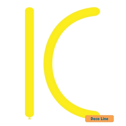 Palloncini modellabili 260 Deco Line pastello Giallo Limone 203, 100pz.