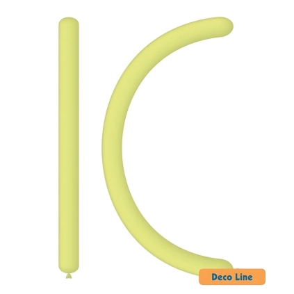Palloncini modellabili 260 Deco Line pastello Verde Kiwi 230, 100pz.