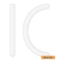Palloncini modellabili 360 Deco Line pastello Bianco 200, 100pz.