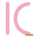 Palloncini modellabili 360 Deco Line pastello Rosa Flamingo 225, 100pz.