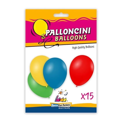 Palloncini classic line pastello 12" (30cm) assortiti, 15pz.