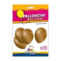 Palloncini classic line metallizzati 10" (26cm) oro 66, 20pz.