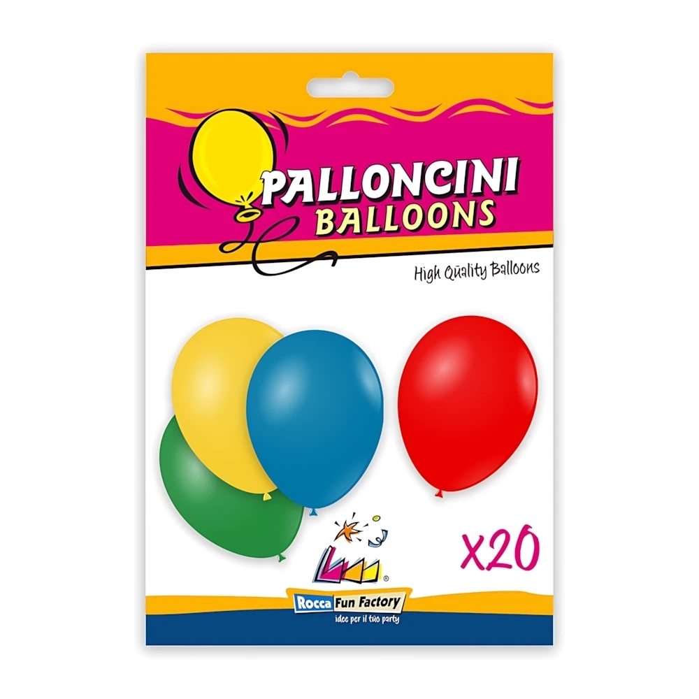 Palloncini classic line pastello 10" (26cm) assortiti, 20pz.