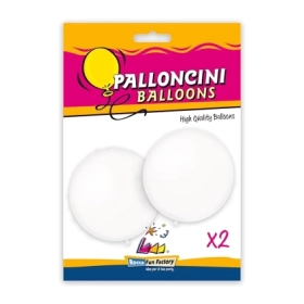 Palloncini classic line pastello 33" (86cm) bianco 10, 2pz.