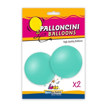 Palloncini classic line pastello 33" (86cm) acquamarina 51, 2pz.