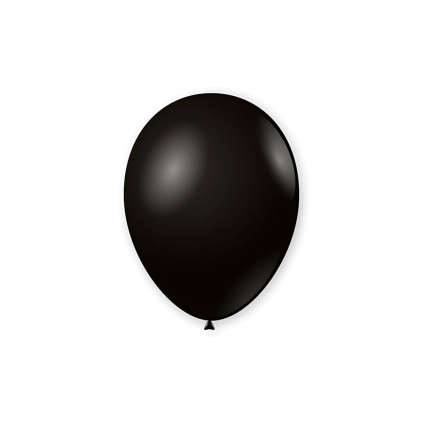 Palloncini classic line pastello 7" (18cm) nero 15, 100pz.