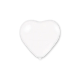 Palloncini cuore classic line pastello 11" (25cm) bianco 10, 100pz.