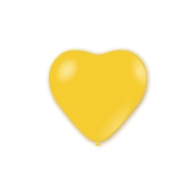 Palloncini cuore classic line pastello 11" (25cm) giallo 11, 100pz.