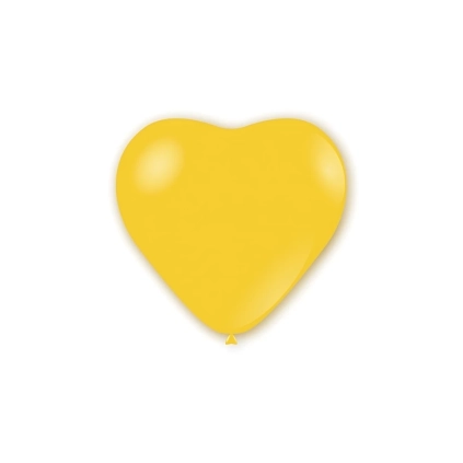 Palloncini cuore classic line pastello 11" (25cm) giallo 11, 100pz.