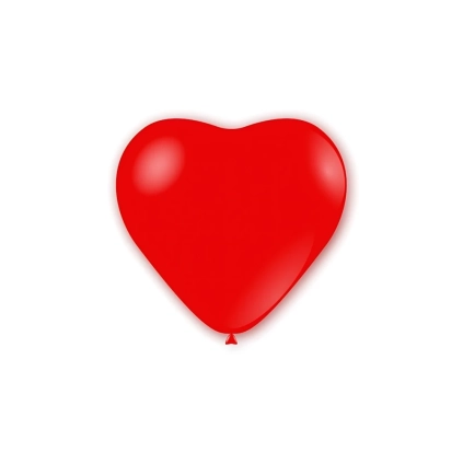 Palloncini cuore classic line pastello 11" (25cm) rosso 28, 100pz.