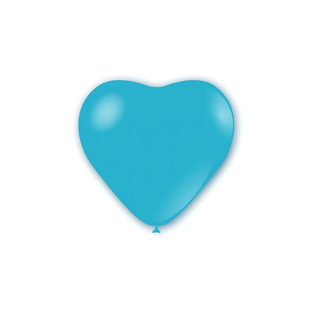 Palloncini cuore classic line pastello 11" (25cm) celeste 46, 100pz.