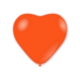 Palloncini cuore classic line pastello 24" (60cm) arancio 14, 1pz.