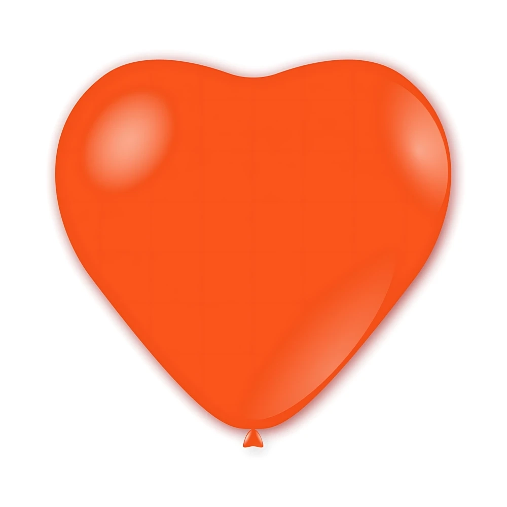 Palloncini cuore classic line pastello 36" (91cm) arancio 14, 1pz.