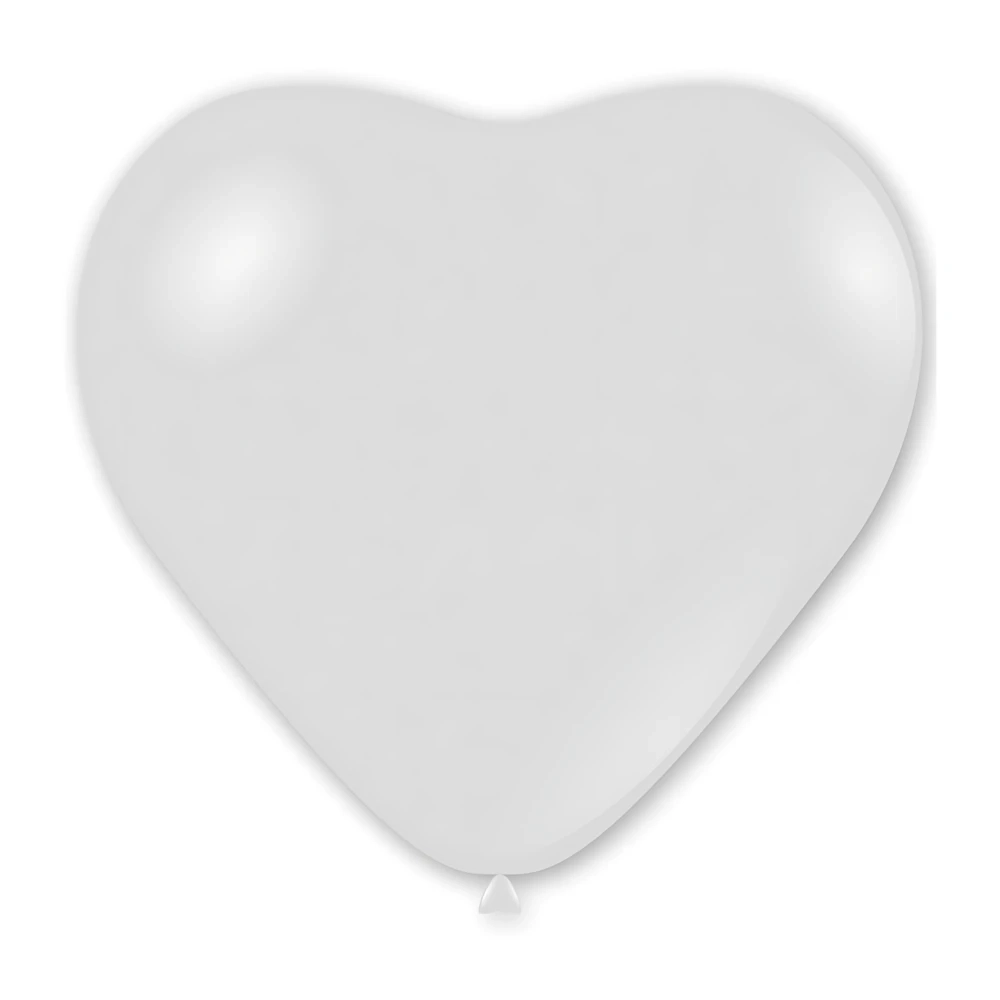 Palloncini cuore classic line cristallo 60" (159cm) trasparente 57, 1pz.