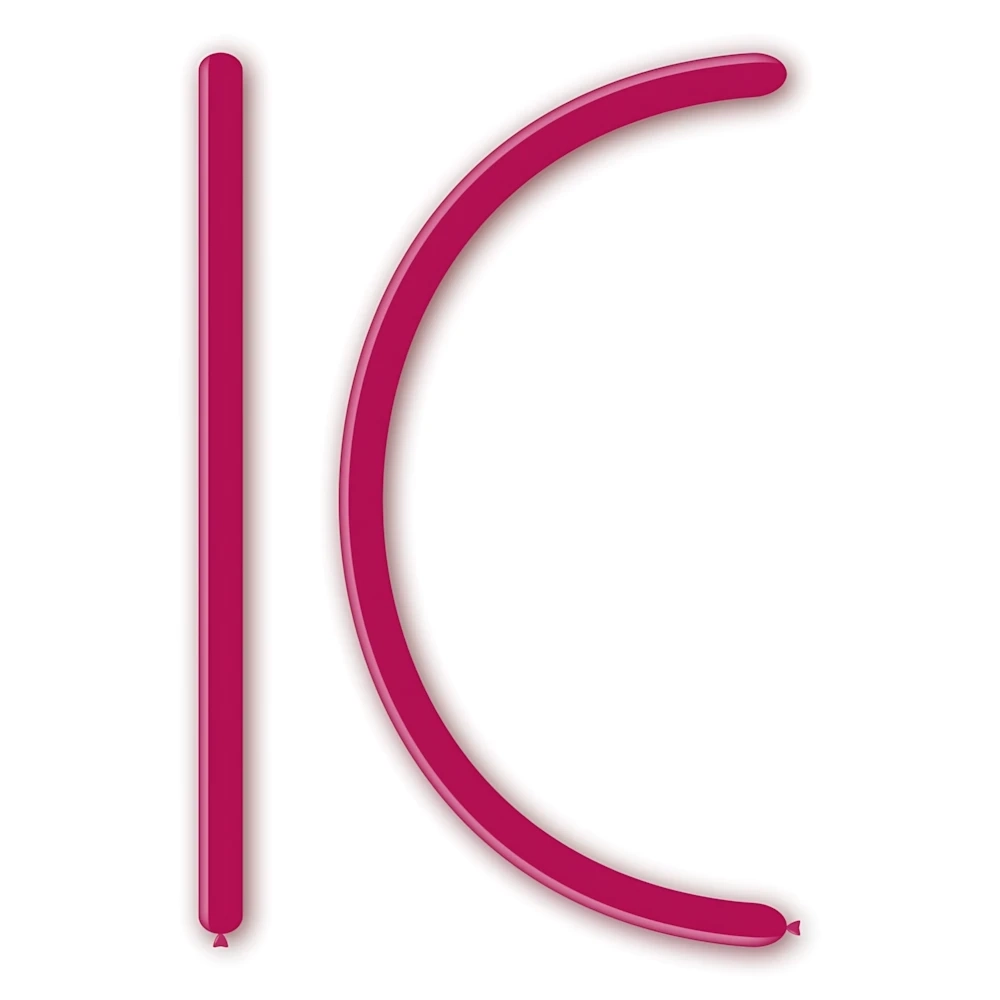 Palloncini modellabili D2 160 classic line pastello fucsia 07, 100pz.